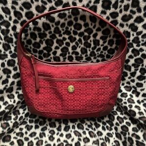 Coach Signature Red Shoulder Bag